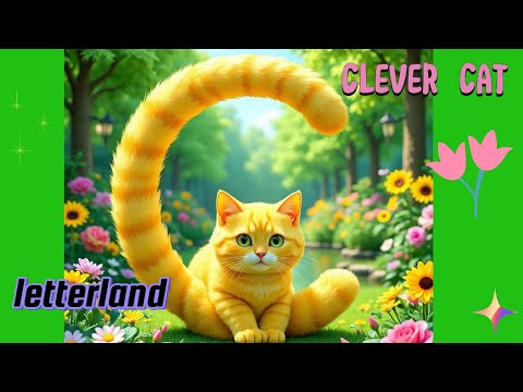 Clever Cat new poem, Letterland, for children- new music #letterland #alphabetsong #kidslearning
