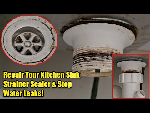 🚰🛠️ Repair Your Kitchen Sink Strainer Sealer & Stop Water Leaks!