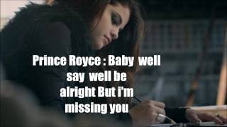Selena Gomez Ft Prince Royce - Already Missing You (Lyrics)