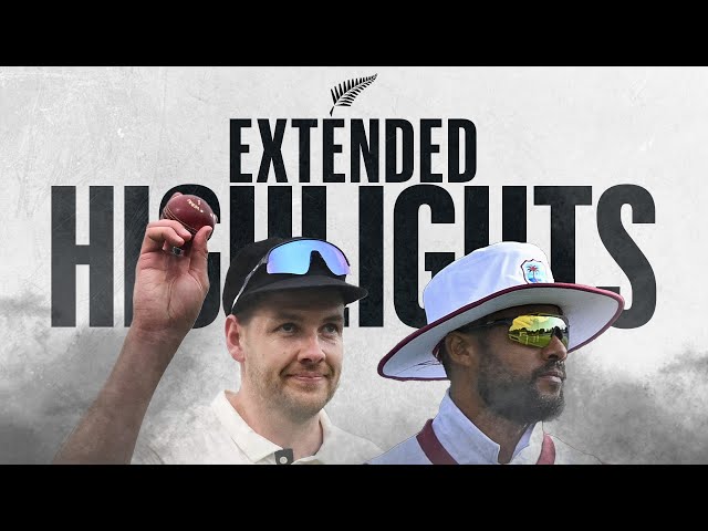 Duffy 5️⃣ Wickets & Shai Hope Fifty | Extended Highlights | New Zealand v West Indies 1st Test Day 2