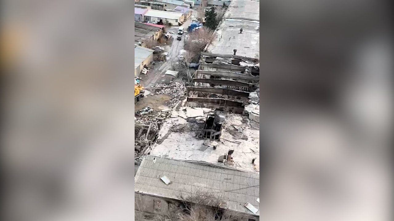 Ինչ է մնացել Բաքվի կահույքի արտադրամասից տեղի ունեցած պայթյունից հետո