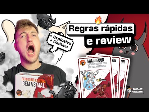 EXPLODING KITTENS: BEM VS MAL - Regras Completas e Review