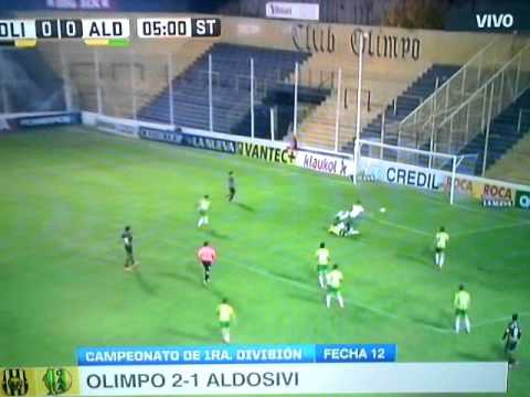 Olimpo vs aldosivi. Torneo de primera 2016. Fecha 12