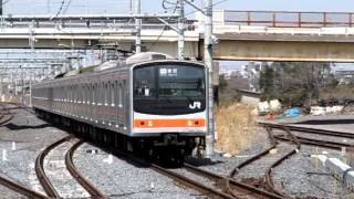 preview picture of video '武蔵野線吉川美南駅　2番線発着電車、貨物列車通過、単機回送など'