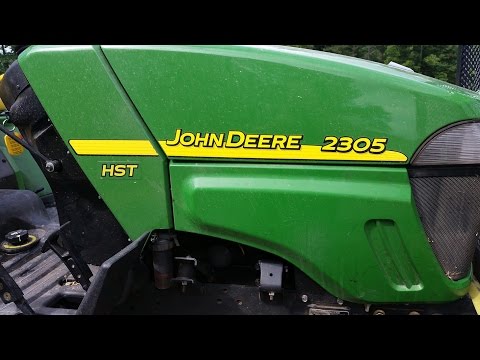 Cutting High Grass with John Deere 2305 HST Tractor Using RCC42 Woods Brush Mower