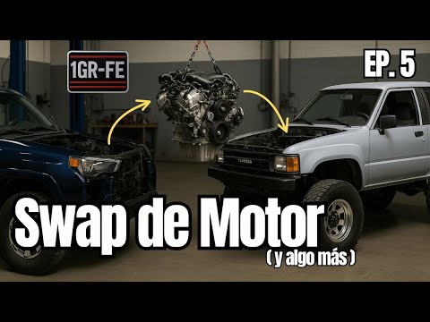 The engine is huge. The 4Runner is small. The solution? CUT. - 4Runner swap EP. 5