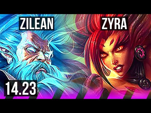 ZILEAN & Ashe vs ZYRA & Jhin (SUP) | KR Diamond | 14.23