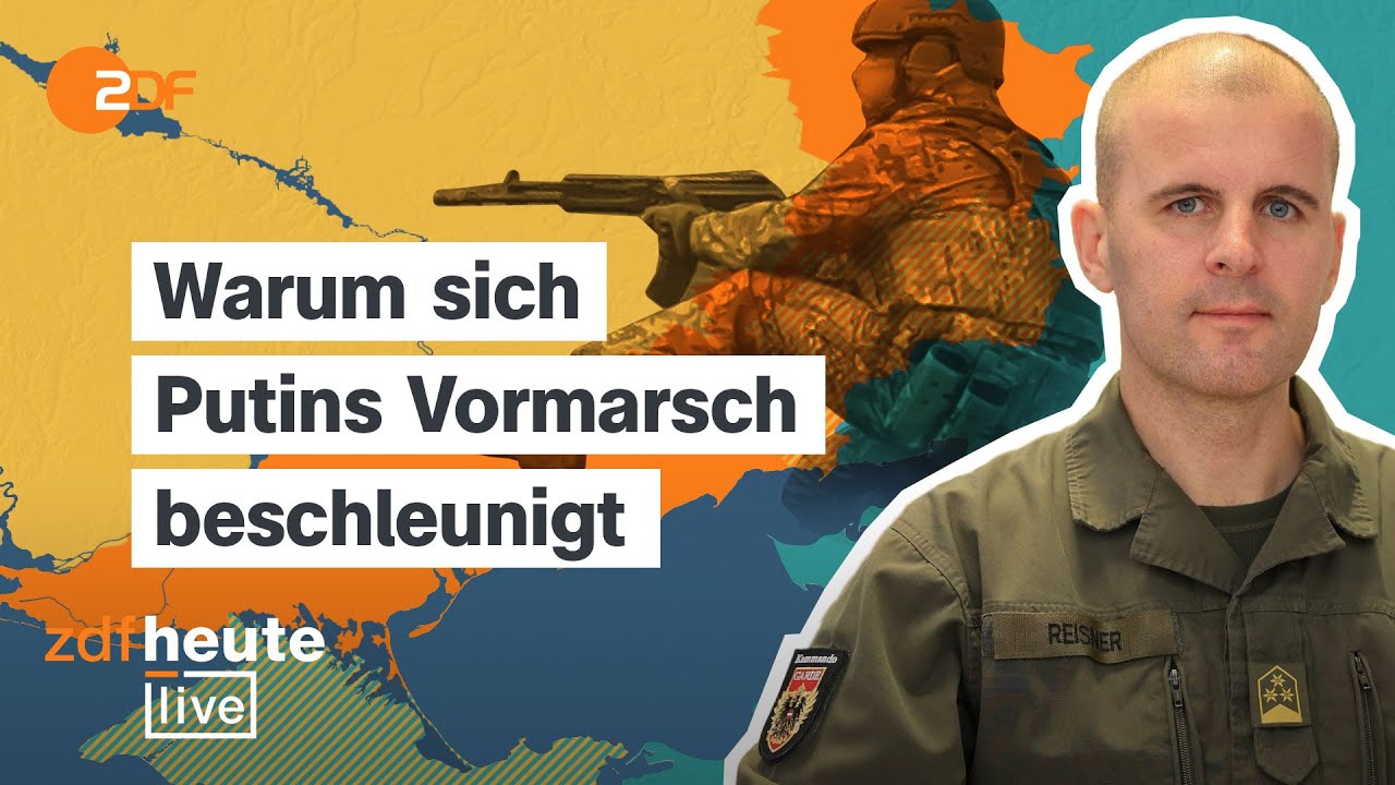 Russische Vorstöße, massive Luftangriffe, neue Oreschnik-Drohung | Oberst Reisner bei ZDFheute live