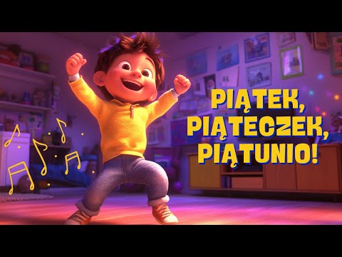 Piątek, piąteczek, piątunio 🎉 Energiczna piosenka dla dzieci do tańczenia 🤸‍♀️🎶