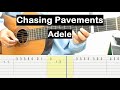 Chasing Pavements Guitar Tutorial (Adele) Melody Guitar Tab Guitar Lessons for Beginners