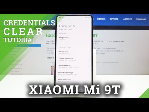 How to Reset Credentials Data in XIAOMI Mi 9T - Remove All Certificates
