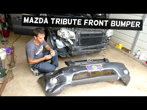 MAZDA TRIBUTE FRONT BUMPER REMOVAL REPLACEMENT 2001-2007