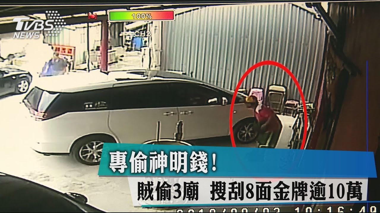 專偷神明錢! 賊偷3廟搜刮8面金牌逾10萬