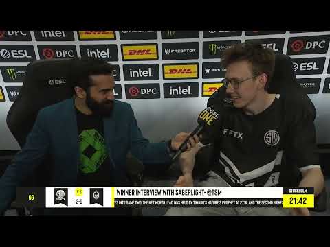 WINNER INTERVIEW WITH SABERLIGHT TSM FTX - ESL ONE STOCKHOLM MAJOR 2022