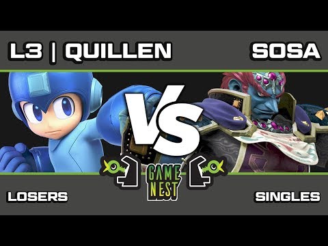 Game Nest Smash It Up: L3 | Quillen (Mega man) vs Sosa (Ganondorf) - Losers Round 4 [Offstream]