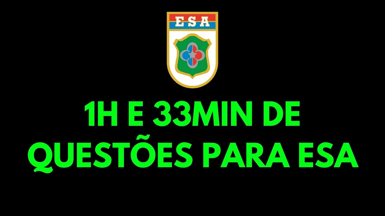 Questões de matemática para ESA (Obrigatório saber)