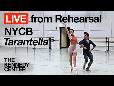 New York City Ballet - LIVE Rehearsal at The Kennedy Center: "Tarantella"