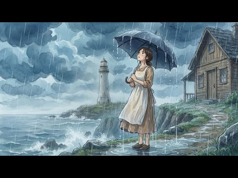 A Quiet Coastal Family Life 🌊 | Ghibli-Inspired Animation | Cozy Cooking & ASMR