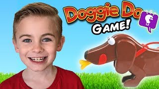 Doggy Doo Game Night! Family Fun Pooping Dog Slime Challenge w/HobbyPig + HobbyMom HobbyKidsTV