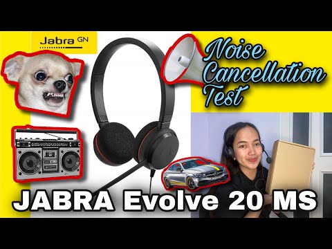 NOISE CANCELLATION TEST & HOW TO OPTIMIZE | JABRA EVOLVE 20 MS