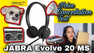 NOISE CANCELLATION TEST & HOW TO OPTIMIZE | JABRA EVOLVE 20 MS