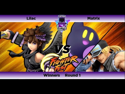 Flynn's Arcade Fighter Fest Season 4 WR1 - Lilac (Dark Pit)Vs Matrix (Kirby,Terry) Ssbu Ultimate