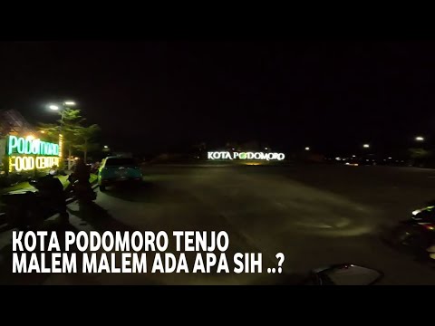 HOW BUSY IS IT NOW THROUGH THE CITY OF PODOMORO TENJO AT NIGHT?