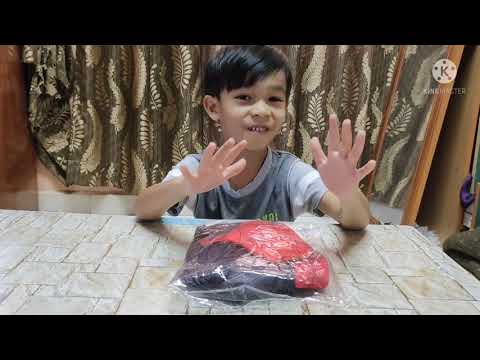 unboxing baju spiderman