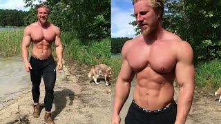 Big Tall Bodybuilder Muscle Hunk Edgar Snepsts Brings You Peaceful Sight To Start Your Weekend