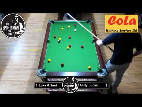 The Sportsman Pool Tour 2020 - Semi Final Tour 4 Luke Gilbert v Andy Lucas (Race to 7) 20/9/20