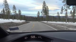 Nissan Leaf ski holiday, 100 kW fast charger, Electric highway