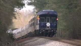 preview picture of video 'The Amtrak Crescent #19 With Private C&O Observation! Lithia Springs,Ga 03-24-2014©'