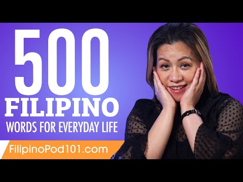 500 Filipino Words for Everyday Life - Basic Vocabulary #25