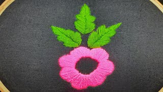 Satin Stitch Flower  ||  How To Do Satin Stitch  ||  Satin Stitch Flower Design