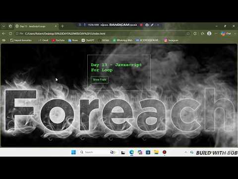 Day 17 Javascript Foreach Loop Tutorial For Beginners Loop Through An Array