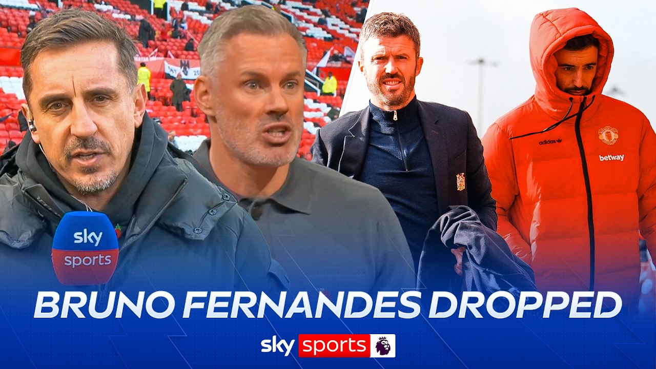REACTION as Bruno Fernandes left out of Manchester United starting XI to face Bournemouth 😳🔴