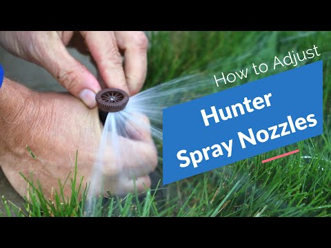 Hunter Spray Nozzle Adjustments