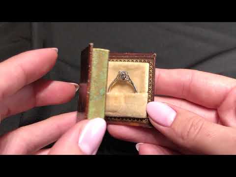 Vintage 18ct White Gold 1.00ct Diamond Ring