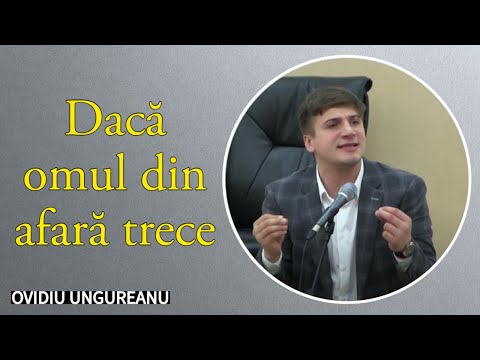 Ovidiu Ungureanu - Dacă omul din afară trece | Poezie