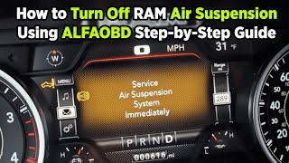 How to Turn Off RAM Air Suspension Using ALFAOBD | Step-by-Step Guide