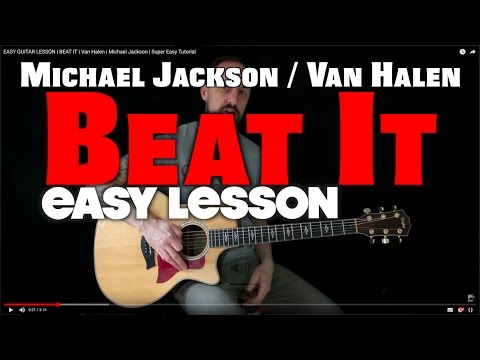 How to play BEAT IT by Van Halen | Michael Jackson | Super Easy Tutorial