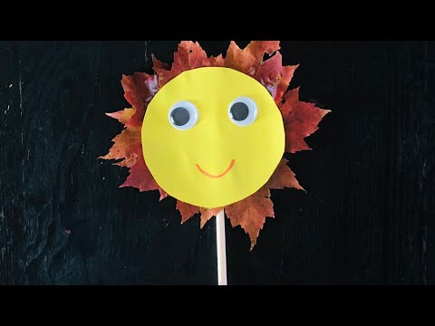 Autumn Leaves Puppet for kids 🍁🍂 | Autumn/Fall activity for kids | Easy Fall crafts for children🎨