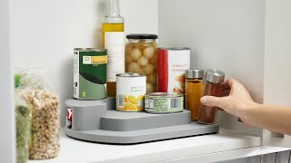 CupboardStore Rotating Organiser - Grey - Clearance
