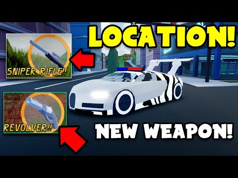 NEW SNIPER AND REVOLVER WEAPON LOCATION! JAILBREAK UPDATE *NEW BUGATTI CHIRON*