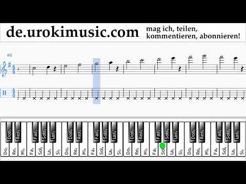 Klavier Lernen (rechte Hand) Mariah Carey - All I Want For Christmas Is You Tabulatur Teil#1