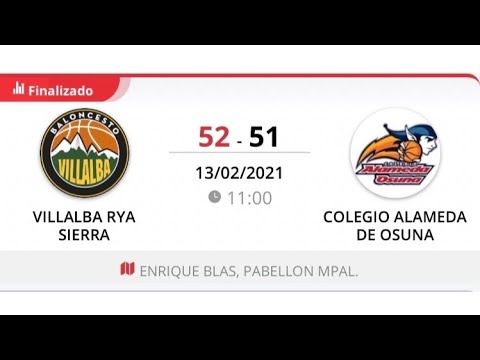 Preinfantil masc B. VILLALBA RECAMBIOS RYA - ALAMEDA DE OSUNA