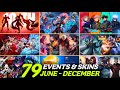 All 79 Upcoming Events Skins Release Dates JJK Exorcist Dawning Star Abyss Kagura Legend