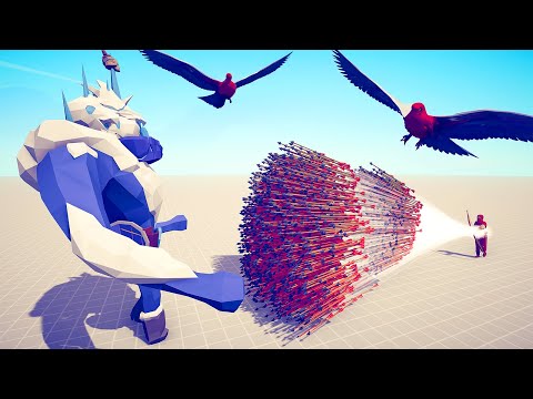 GIANT ICE GIANT KING vs EVERY GOD - Totally Accurate Battle Simulator TABS