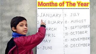 Months Name  | Months of the Year | Months Name with Spelling in English