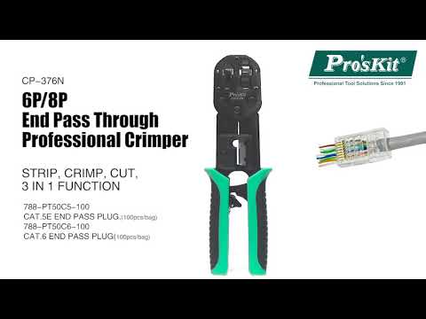 Pro'sKit CP-376N End Pass Through Professional Crimper